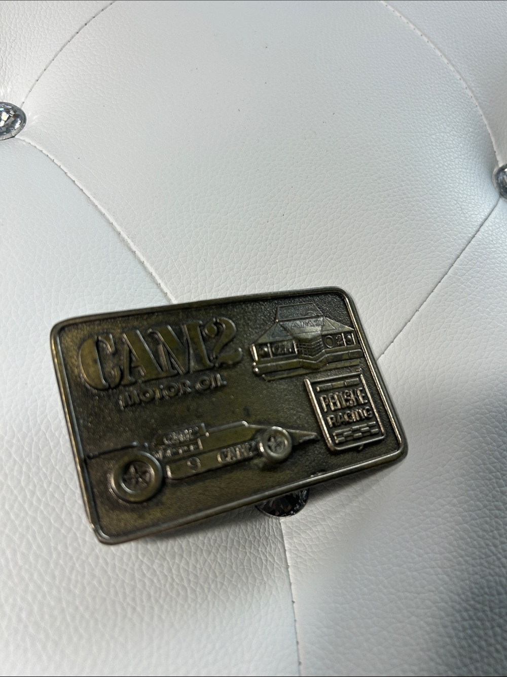 Vintage CAM2 Motor Oil / Penske Racing belt buckle - Picture 10 of 14